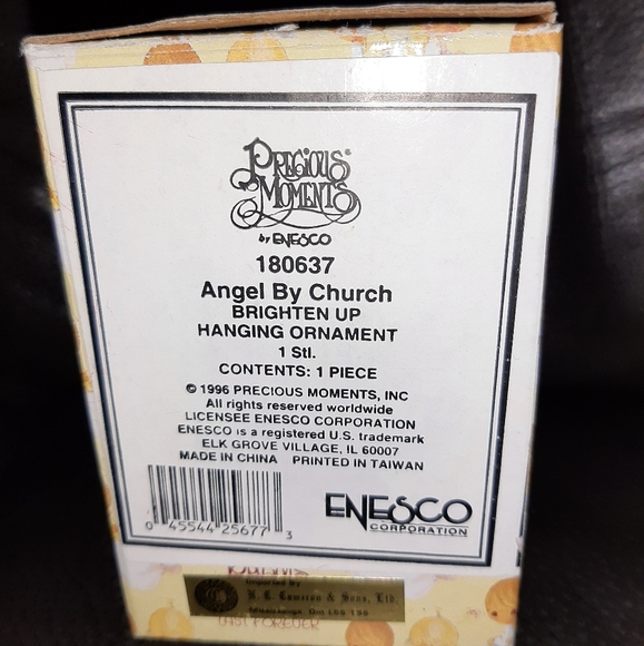 Precious Moments Ceramic Ornament Angel By Church - Picture 5 of 6